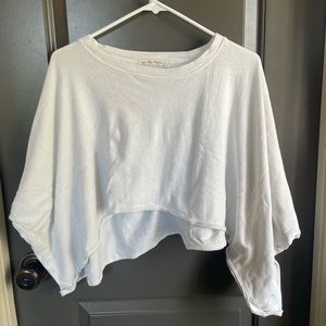 cropped free people shirt (size xs)